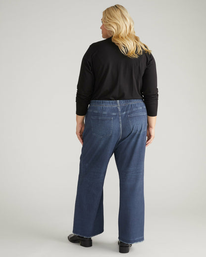 Wide Leg Sweatpant Jeans - Blue Mirage | Universal Standard