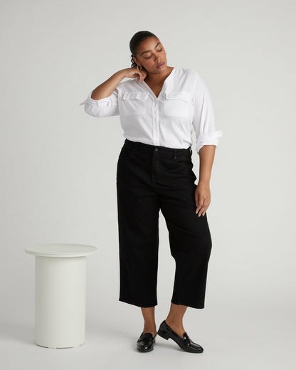Bae Boyfriend Crop Jeans - Jet Black | Universal Standard