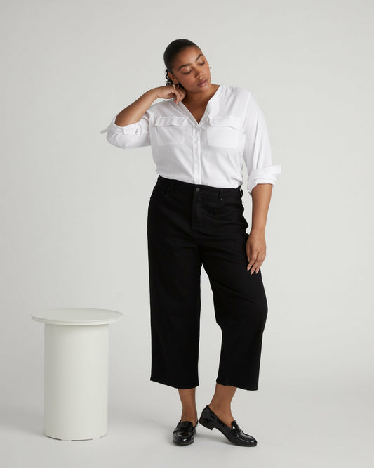 Bae Boyfriend Crop Jeans - Jet Black | Universal Standard