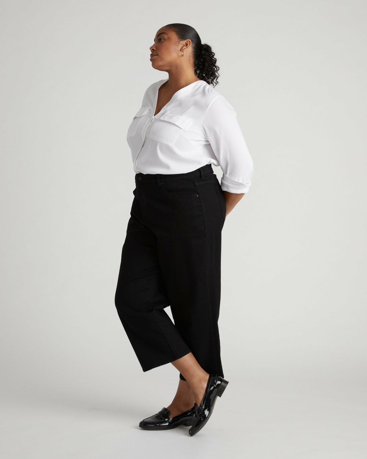 Bae Boyfriend Crop Jeans - Jet Black | Universal Standard
