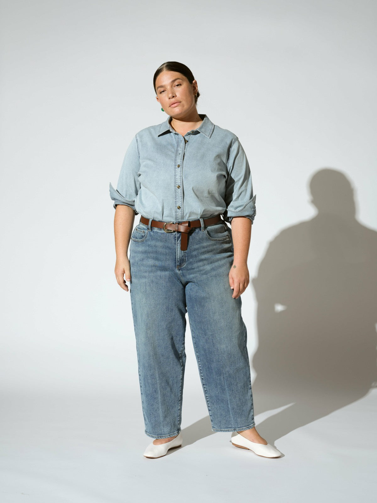 Lou High Rise Barrel Leg Jeans - Rizzo Blue | Universal Standard