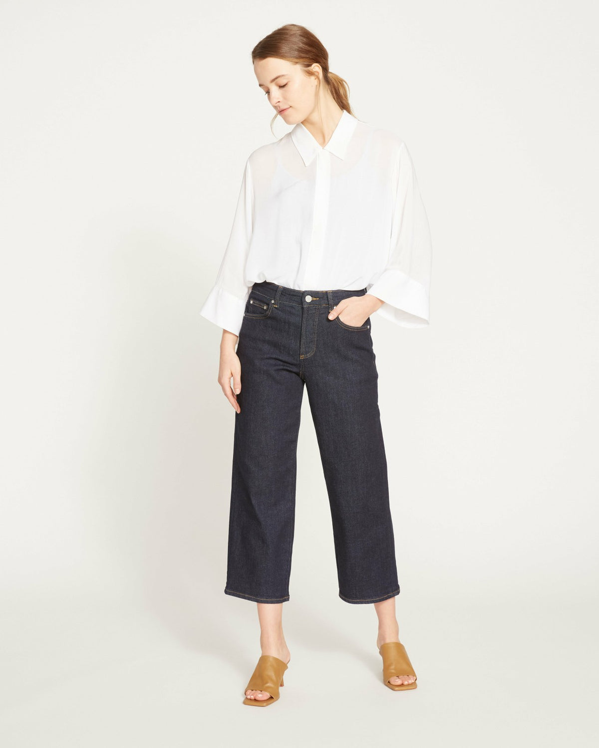 Bae Boyfriend Crop Jeans - Vintage Indigo Selvedge | Universal Standard