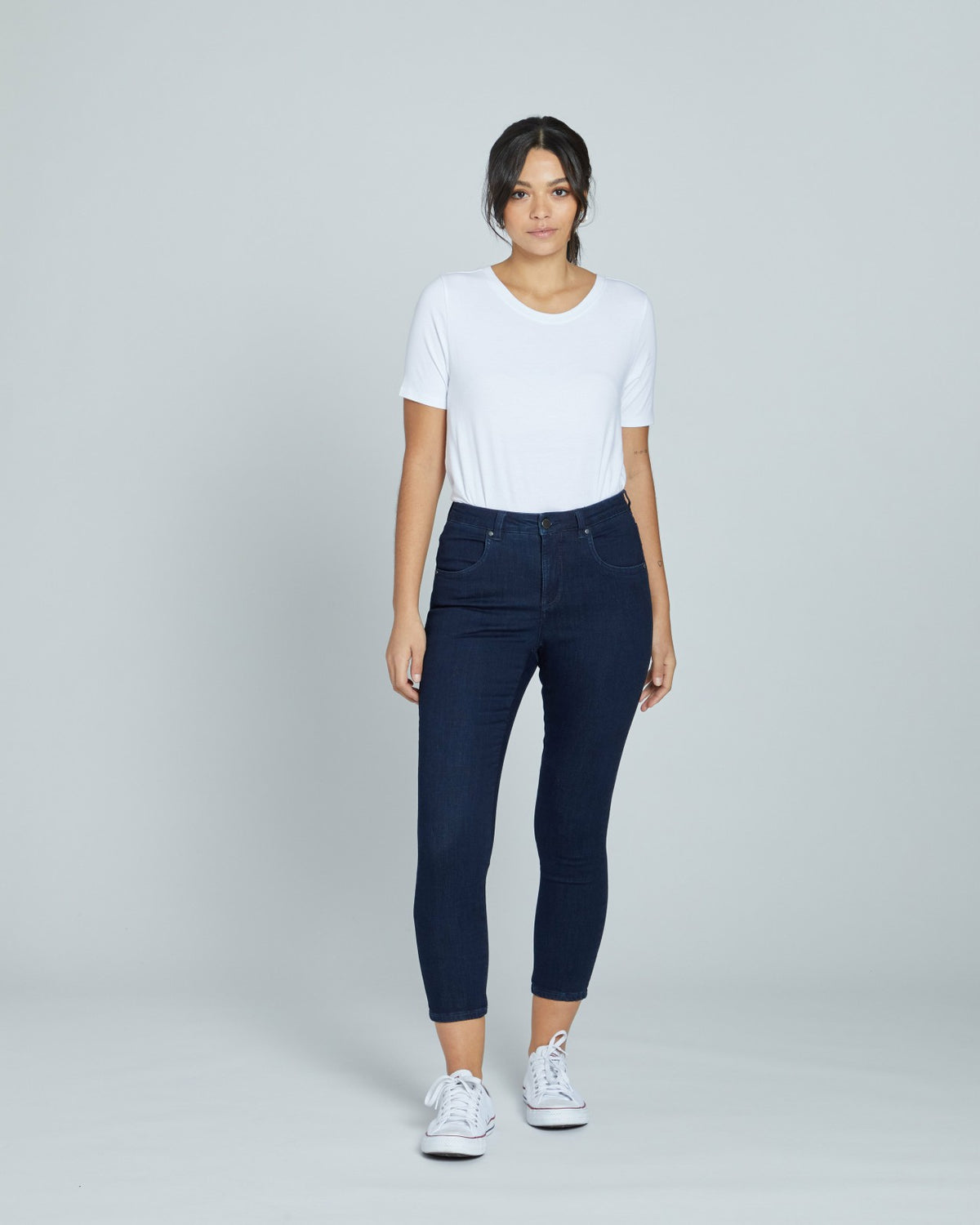 Seine High Rise Skinny Jeans 27 Inch - Dark Indigo | Universal Standard