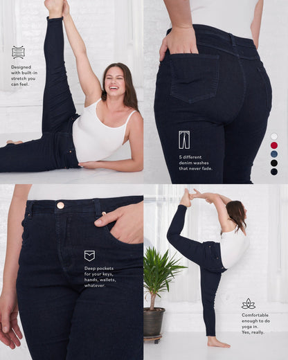 Seine High Rise Skinny Jeans 27 Inch - Dark Indigo | Universal Standard