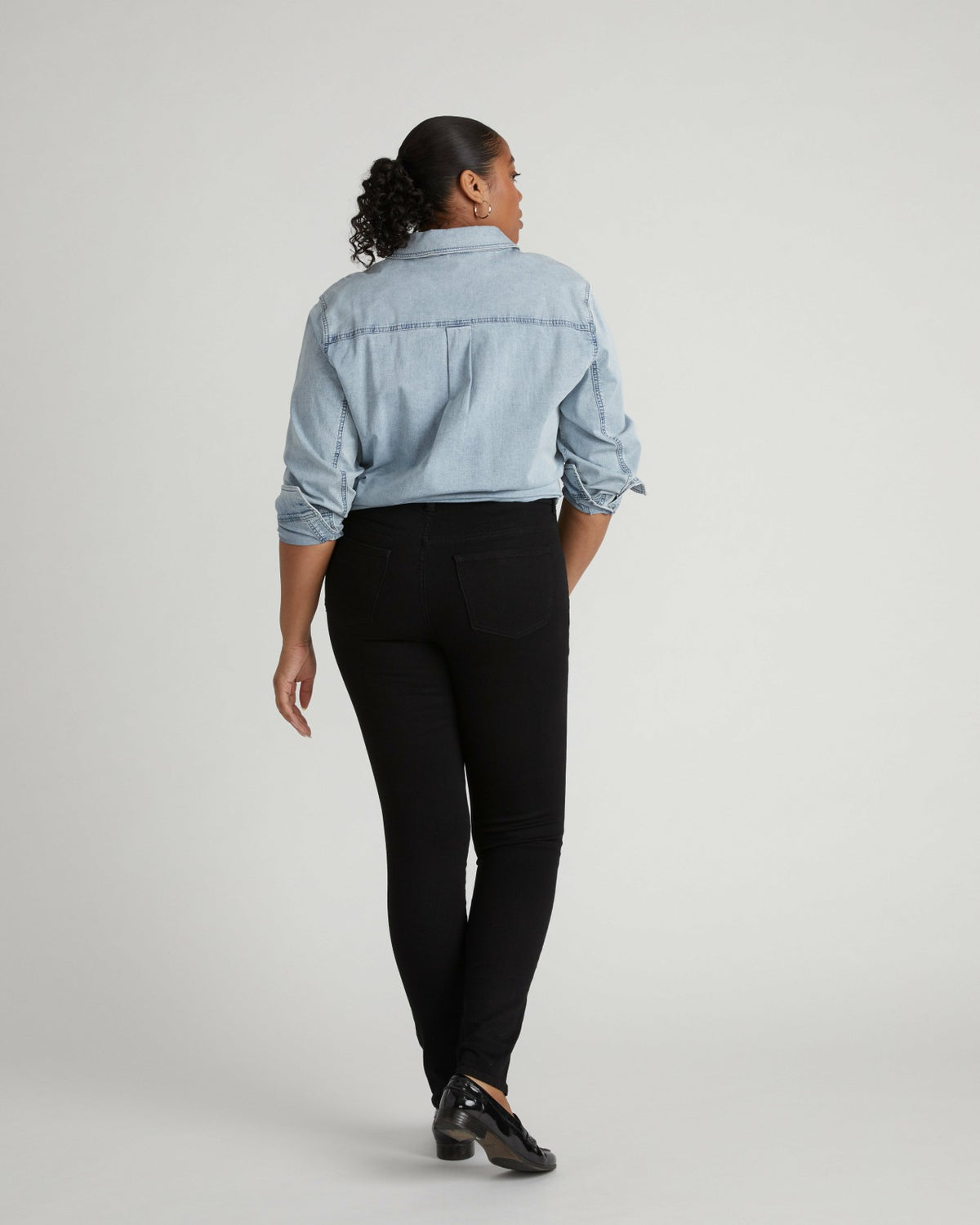 Seine High Rise Skinny Jeans 32 Inch - Jet Black | Universal Standard