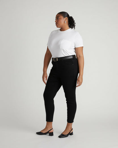 Seine High Rise Skinny Jeans 27 Inch - Jet Black | Universal Standard