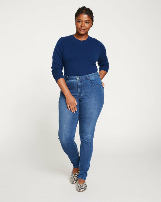 Seine Mid Rise Skinny Jeans 32 Inch - True Blue | Universal Standard