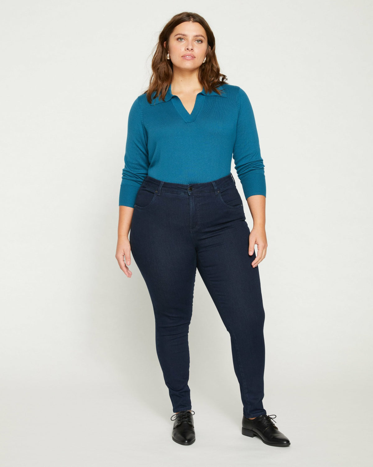 Seine High Rise Skinny Jeans 30 Inch - Dark Indigo | Universal Standard