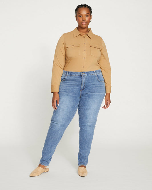 Seine Mid Rise Skinny Jeans 32 Inch - Vintage Indigo | Universal Standard