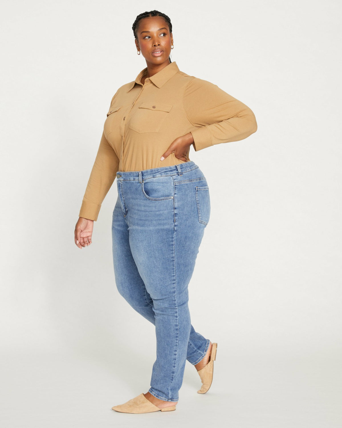 Seine Mid Rise Skinny Jeans 32 Inch - Vintage Indigo | Universal Standard