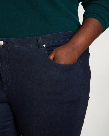 Seine Mid Rise Skinny Jeans 27 Inch - Dark Indigo | Universal Standard