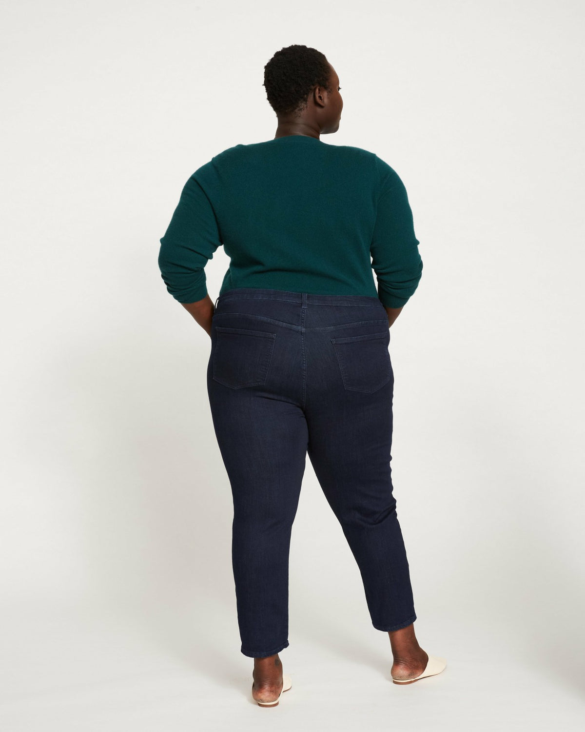 Seine Mid Rise Skinny Jeans 27 Inch - Dark Indigo | Universal Standard