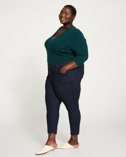 Seine Mid Rise Skinny Jeans 27 Inch - Dark Indigo | Universal Standard