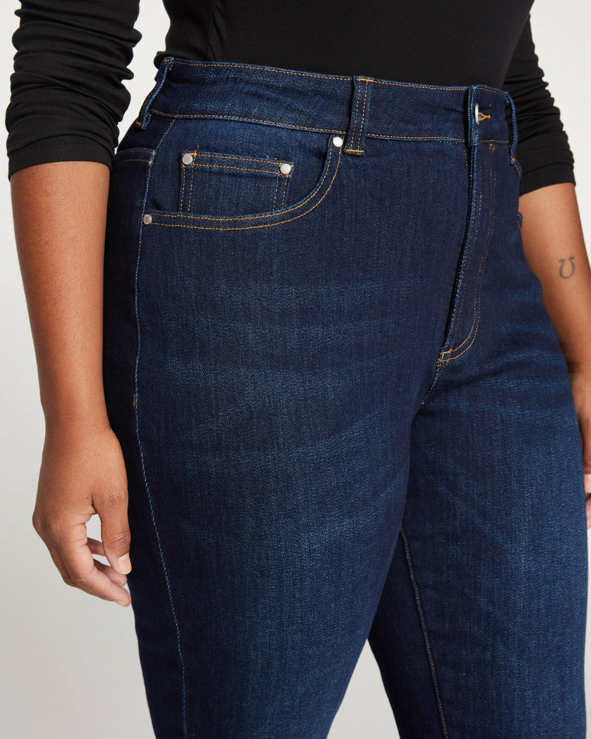 Joni High Rise Curve Slim Leg Jeans 27 Inch - Midnight Blue | Universal Standard