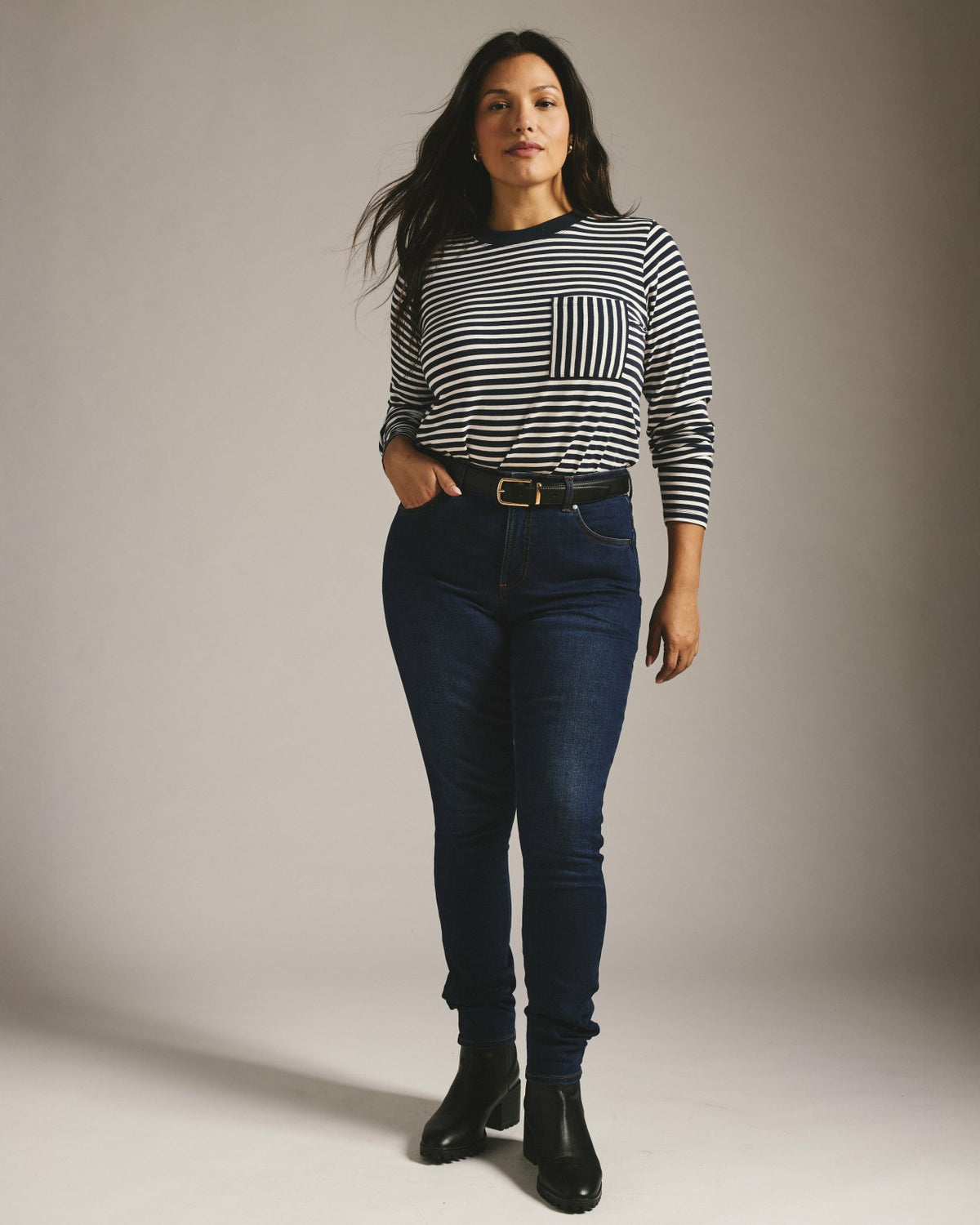 Seine High Rise Skinny Jeans 32 Inch - Heritage Indigo | Universal Standard