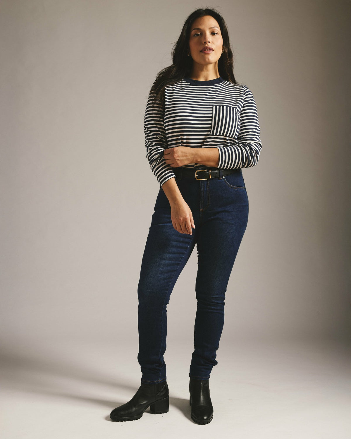 Seine High Rise Skinny Jeans 32 Inch - Heritage Indigo | Universal Standard
