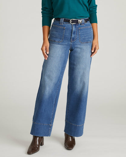 Claudia High Rise Stretch Jeans - Anzio Blue | Universal Standard
