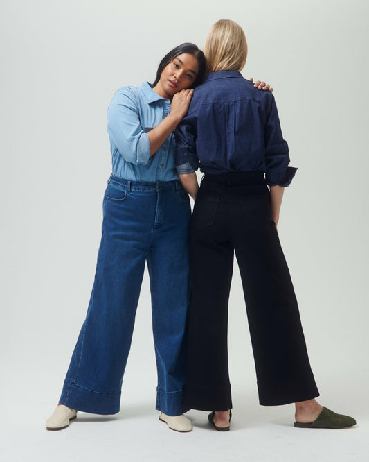 Carrie High Rise Wide Leg Jeans - True Blue | Universal Standard