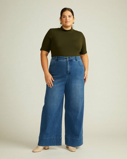 Carrie High Rise Wide Leg Jeans - True Blue | Universal Standard