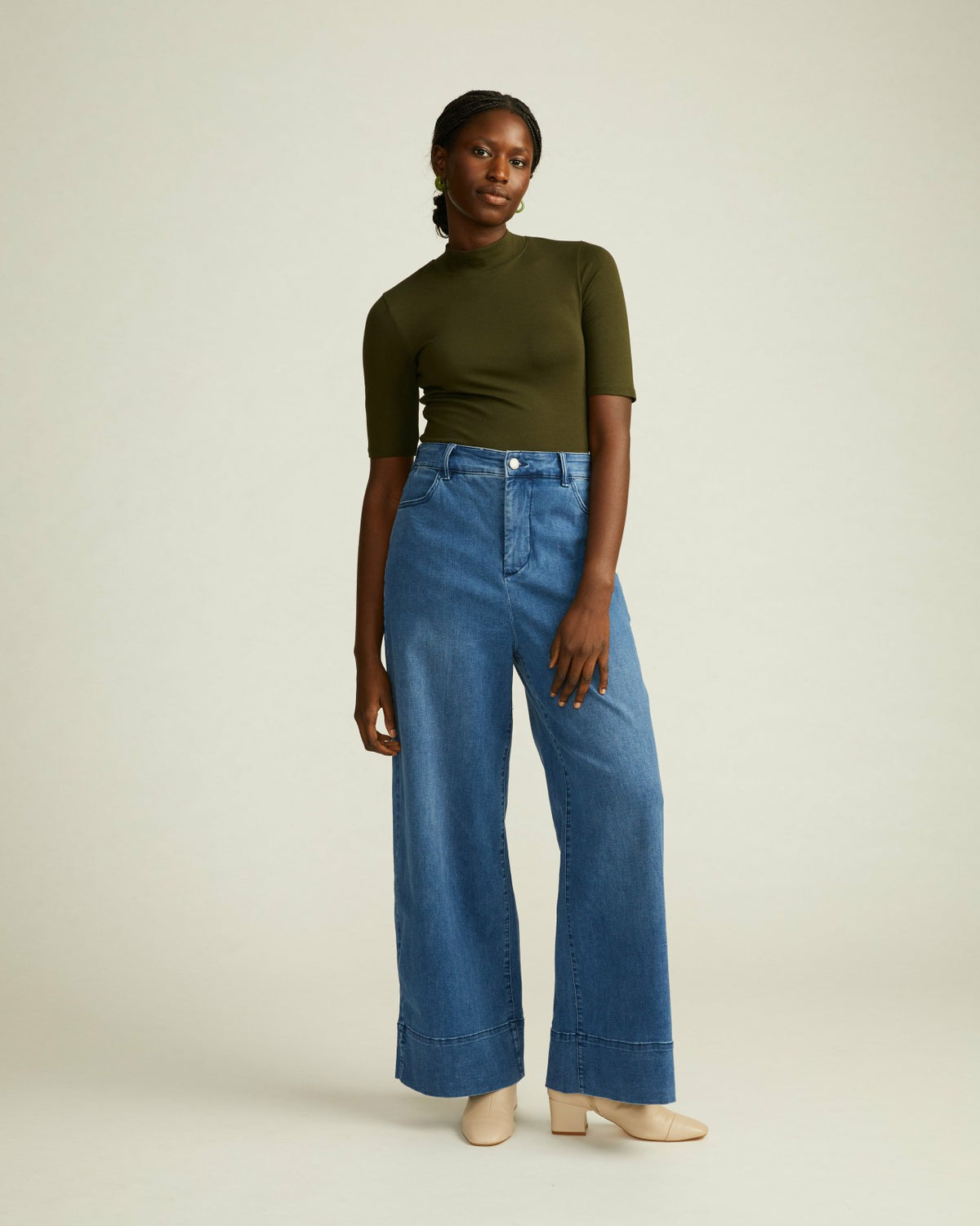 Carrie High Rise Wide Leg Jeans - True Blue | Universal Standard
