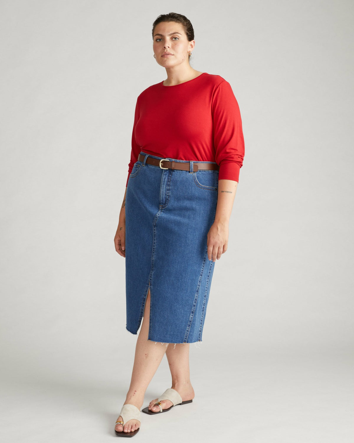 Dakota Denim Skirt - Odeon Blue | Universal Standard