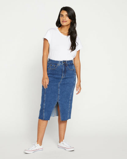 Dakota Denim Skirt - Odeon Blue | Universal Standard