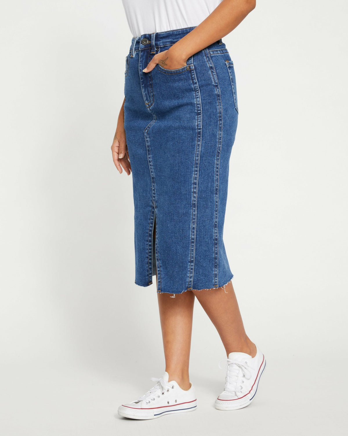 Dakota Denim Skirt - Odeon Blue | Universal Standard