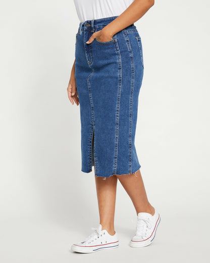 Dakota Denim Skirt - Odeon Blue | Universal Standard