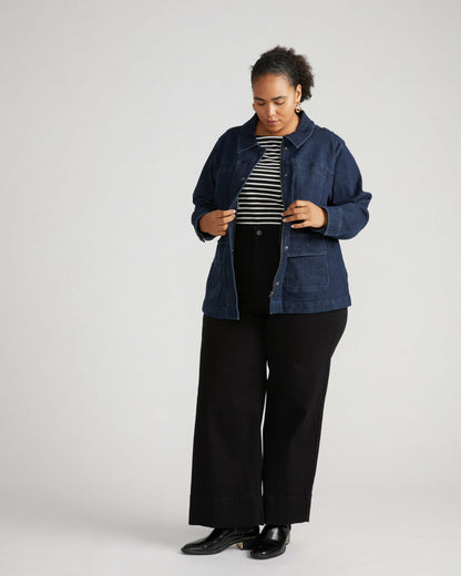 Denim Utility Jacket - Dark Indigo | Universal Standard