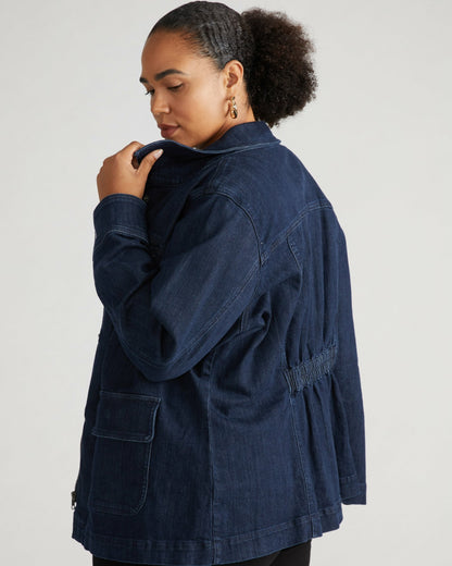 Denim Utility Jacket - Dark Indigo | Universal Standard