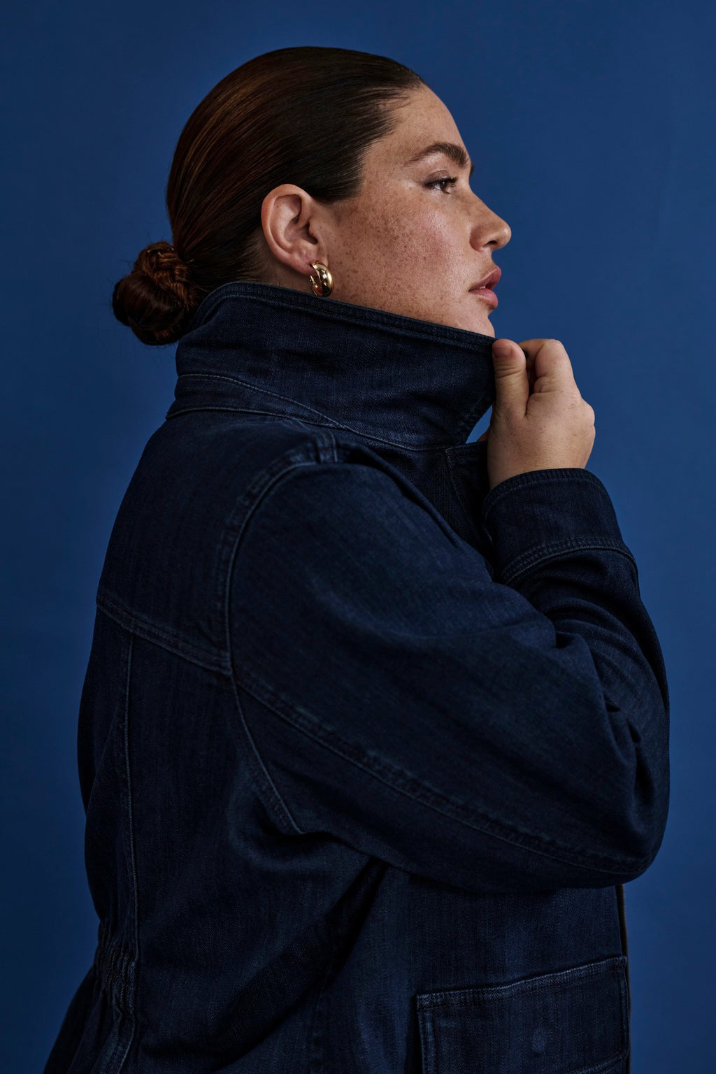 Denim Utility Jacket - Dark Indigo | Universal Standard