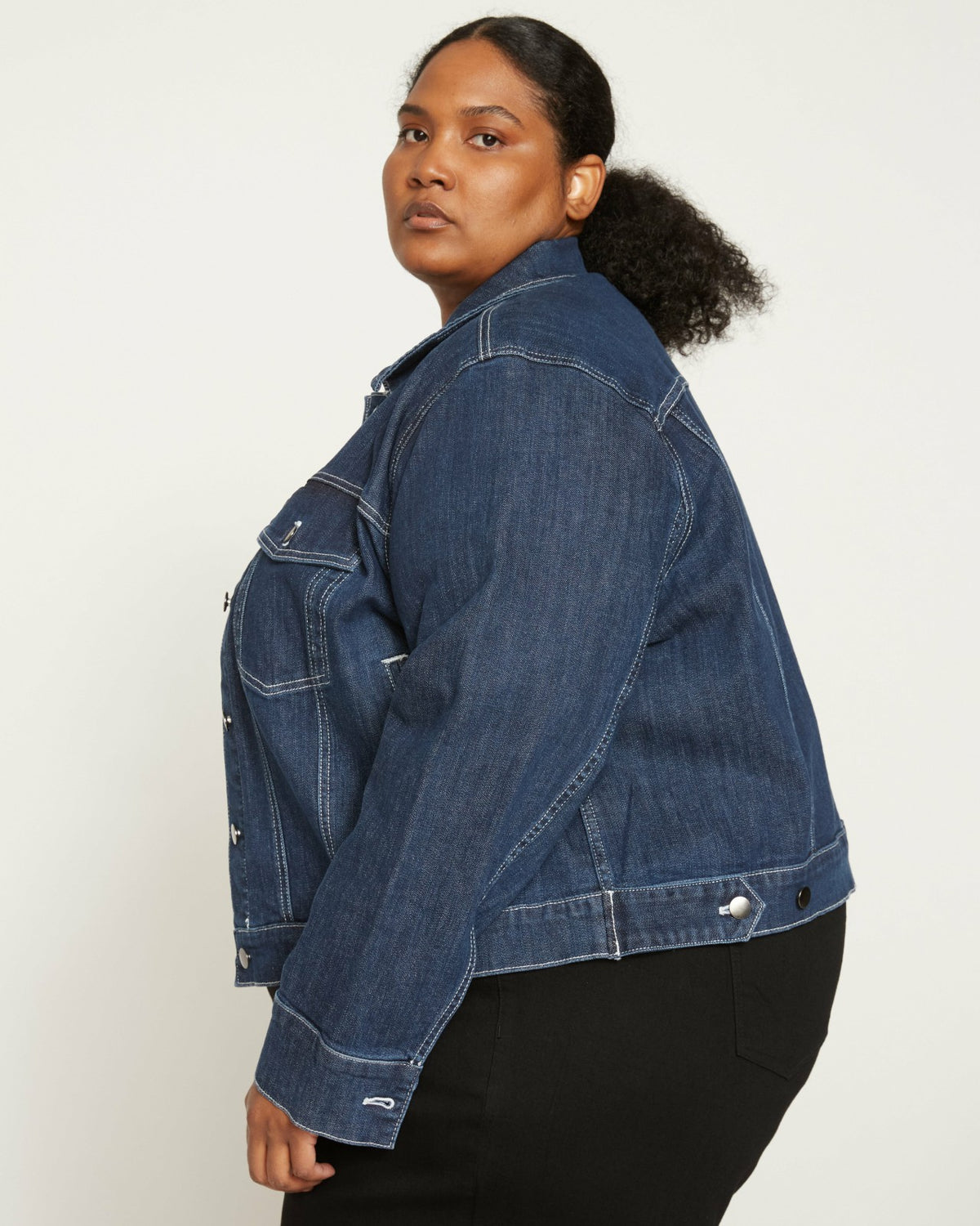 Kelsey Denim Jacket - Dark Indigo | Universal Standard