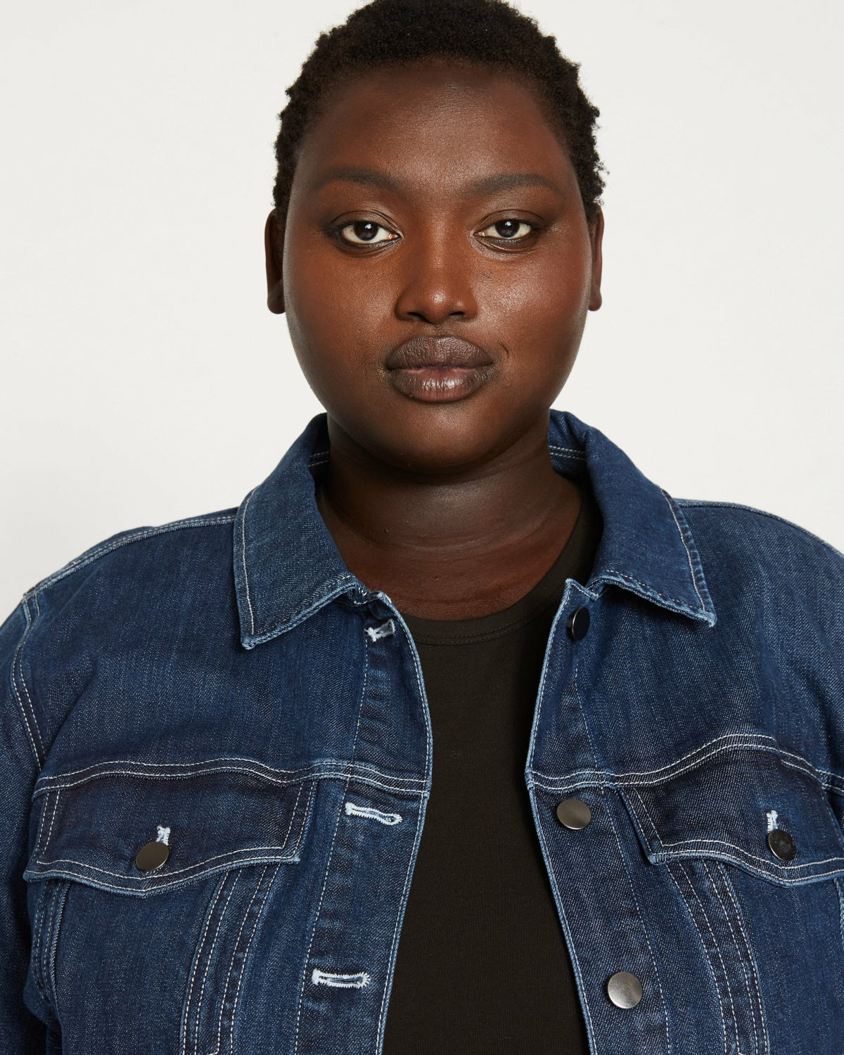 Kelsey Denim Jacket - Dark Indigo | Universal Standard