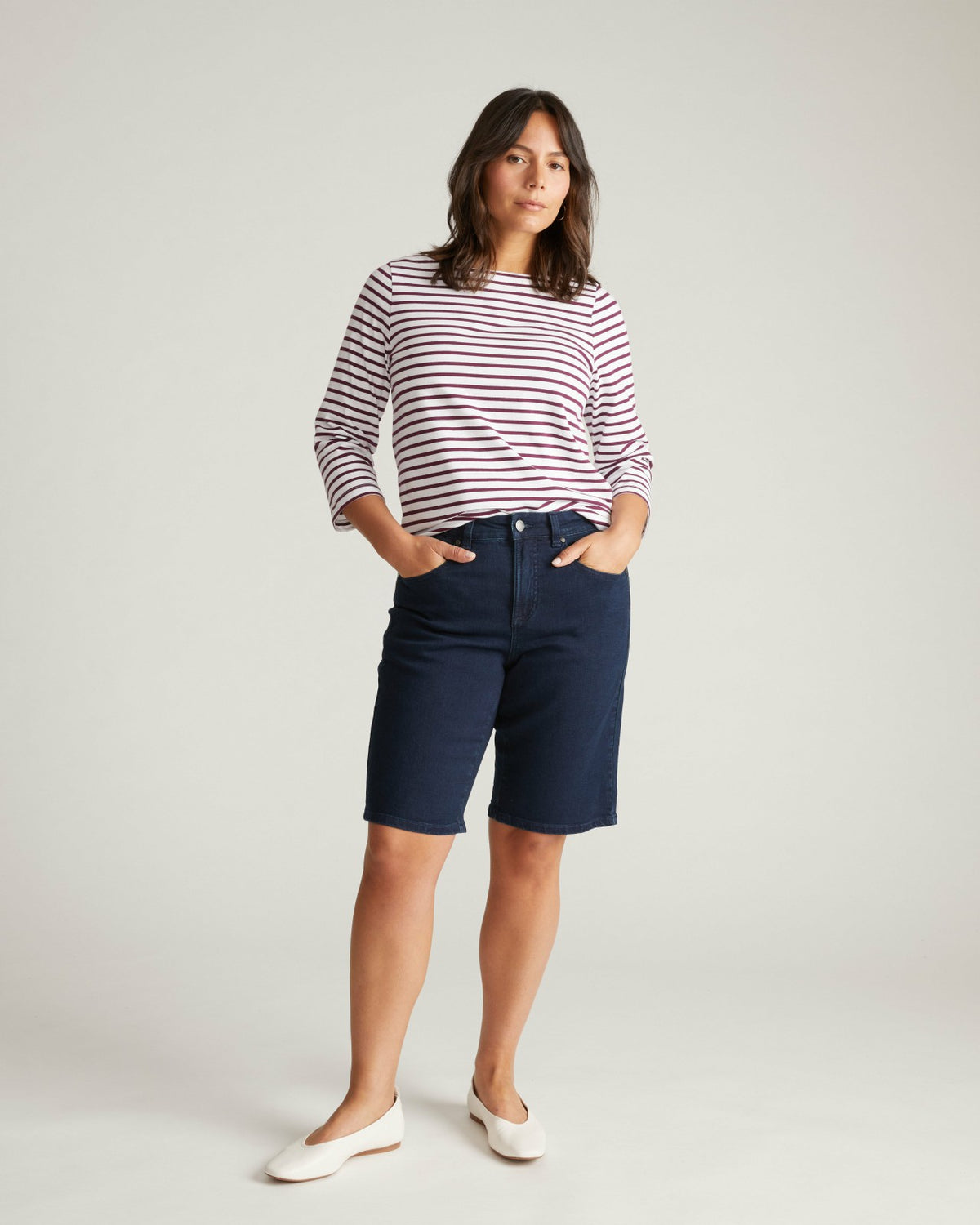 Bae Denim Shorts - Dark Indigo | Universal Standard