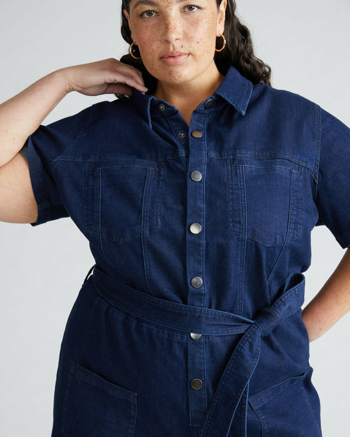 Kate Denim Jumpsuit - Dark Indigo | Universal Standard