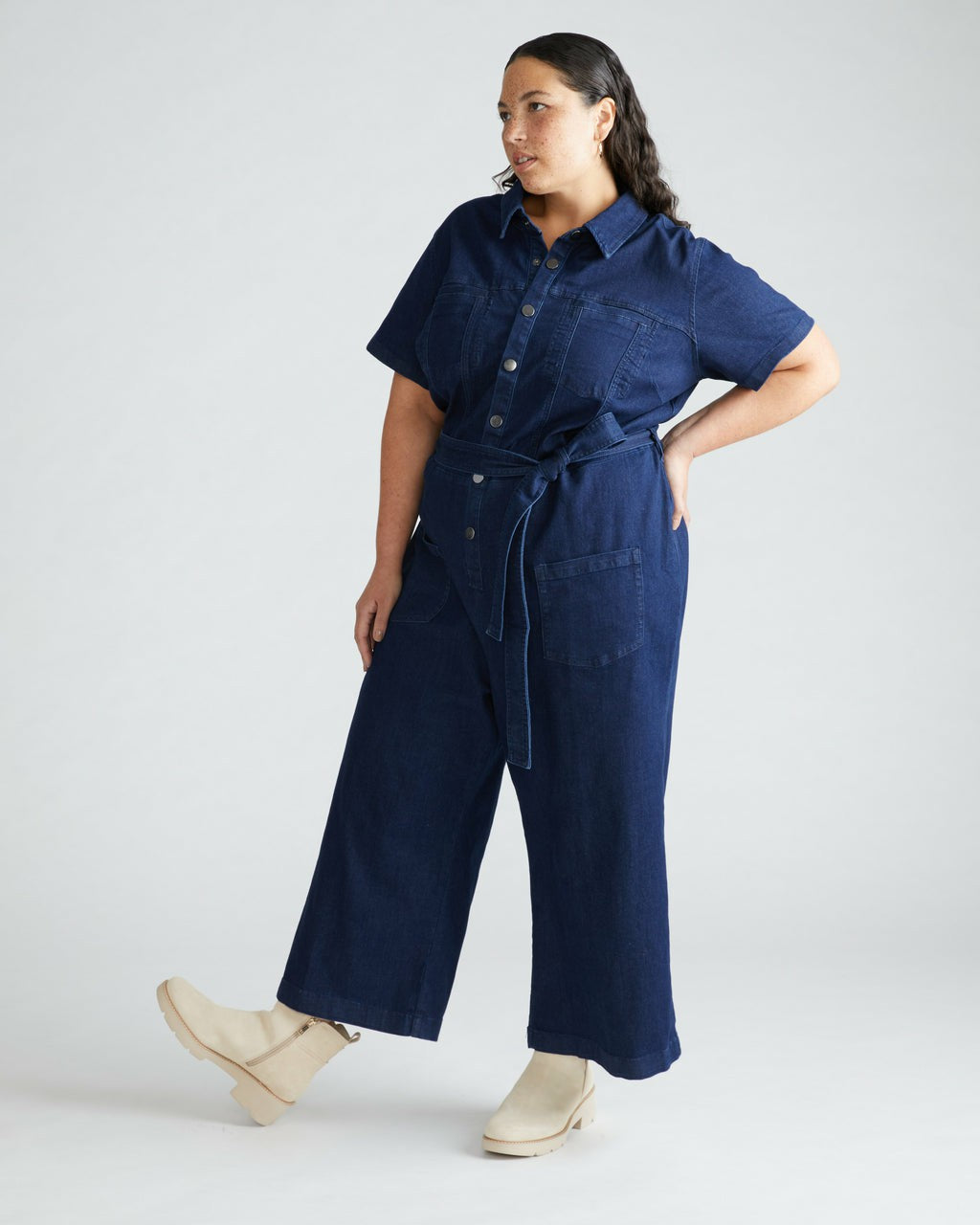 Kate Denim Jumpsuit - Dark Indigo | Universal Standard
