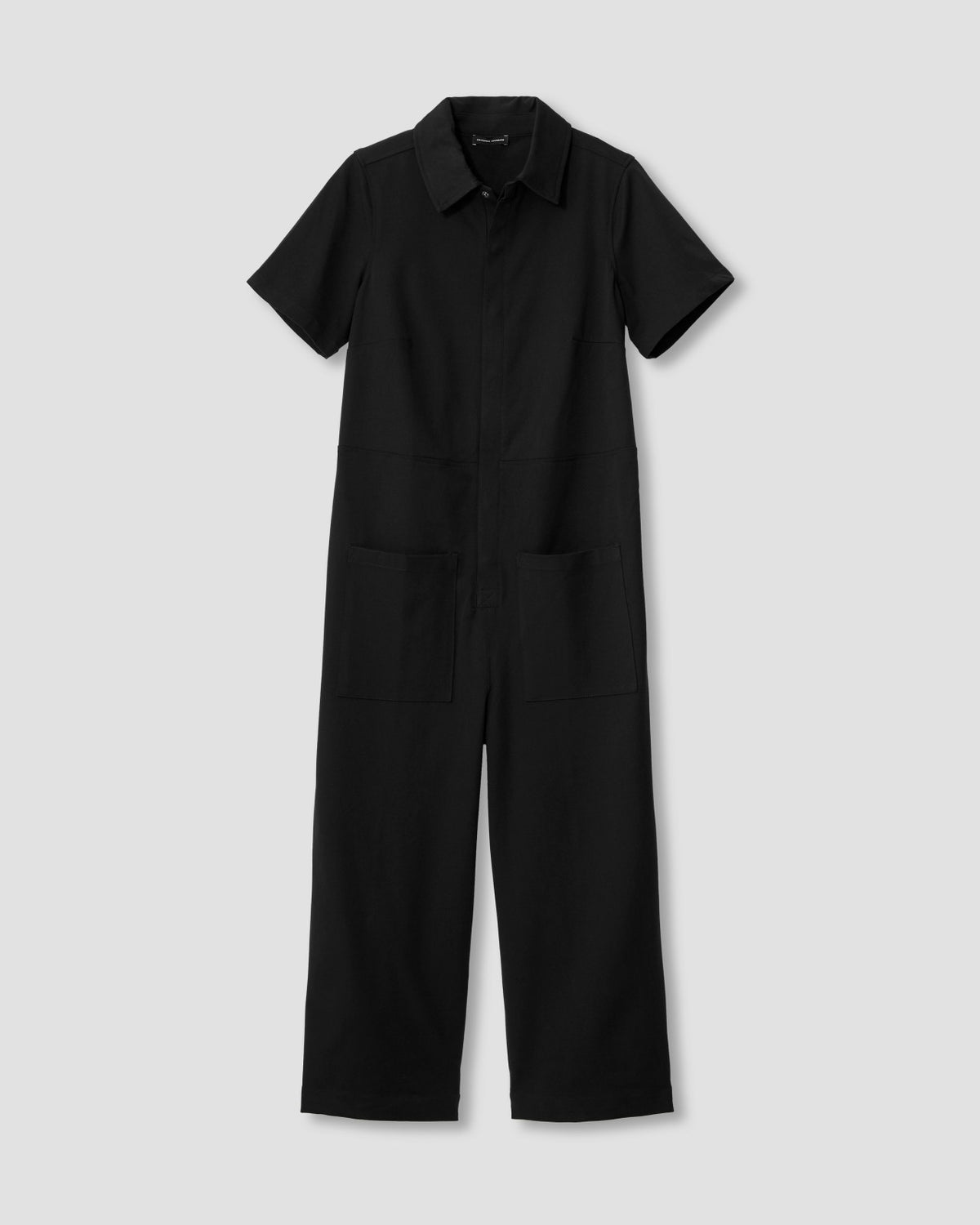 Kate Stretch Cotton Twill Jumpsuit - Black | Universal Standard