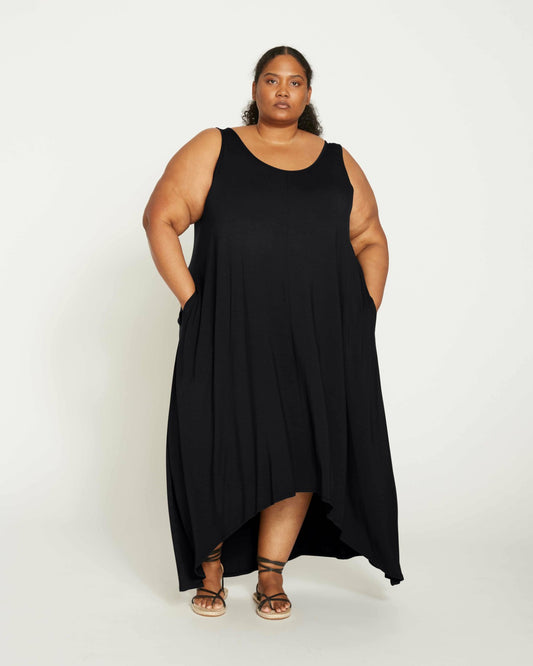 Athena Divine Jersey Dress - Black | Universal Standard