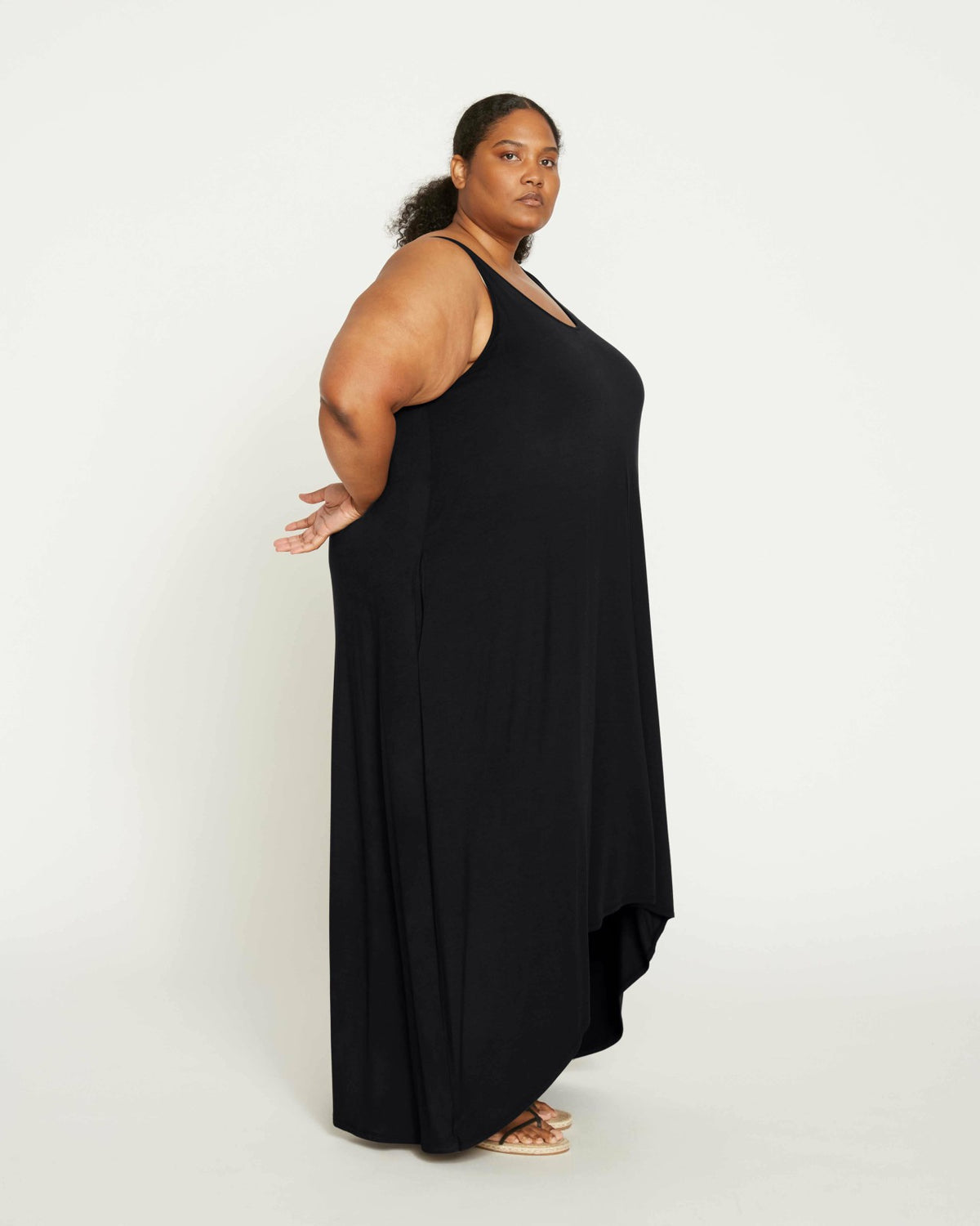 Athena Divine Jersey Dress - Black | Universal Standard