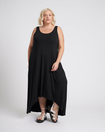 Athena Divine Jersey Dress - Black | Universal Standard