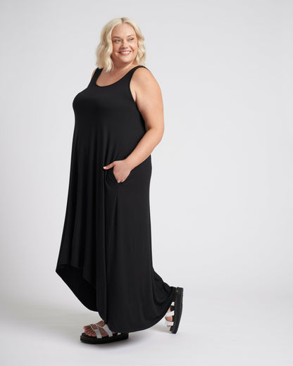 Athena Divine Jersey Dress - Black | Universal Standard