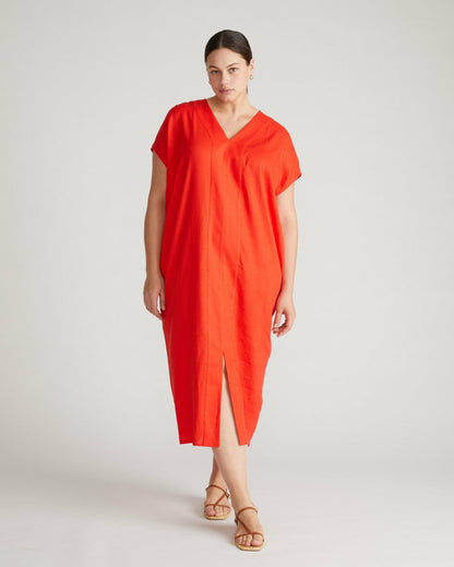 Cabana Linen Blend Kaftan - Shoreline Sunset | Universal Standard