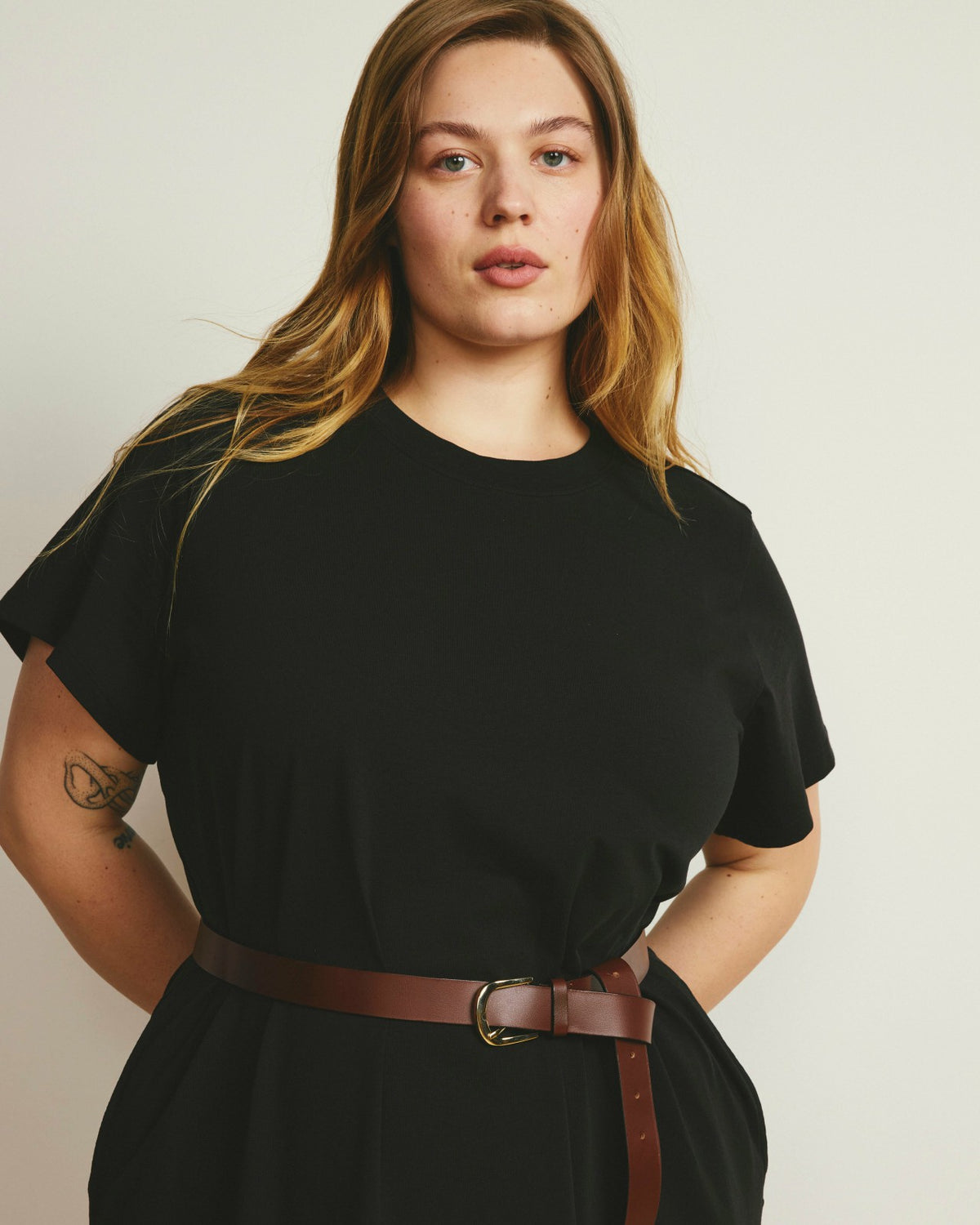 Halie Maxi T-Shirt Dress - Black | Universal Standard
