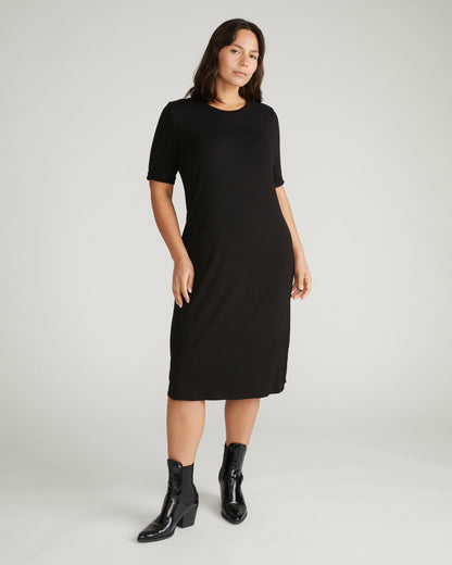 Lily Liquid Jersey Dress - Black | Universal Standard