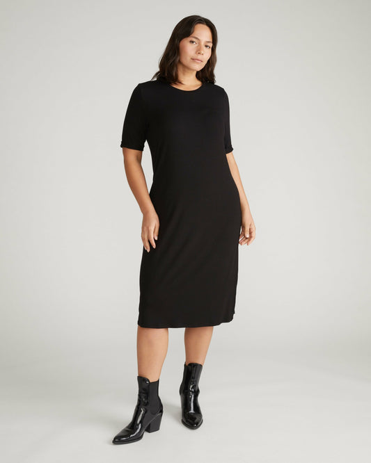 Lily Liquid Jersey Dress - Black | Universal Standard