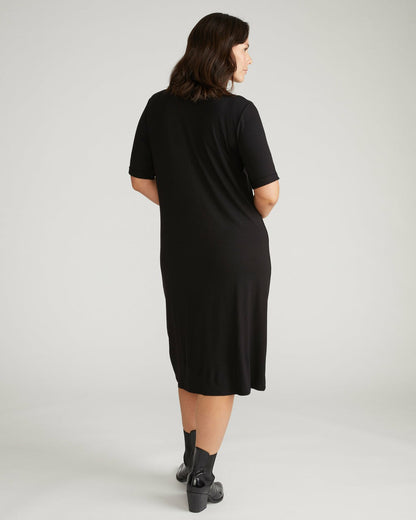 Lily Liquid Jersey Dress - Black | Universal Standard