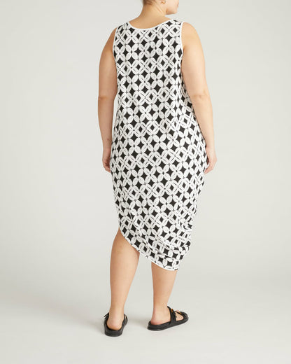 Iconic Geneva Tank Dress - Eclipse Print | Universal Standard
