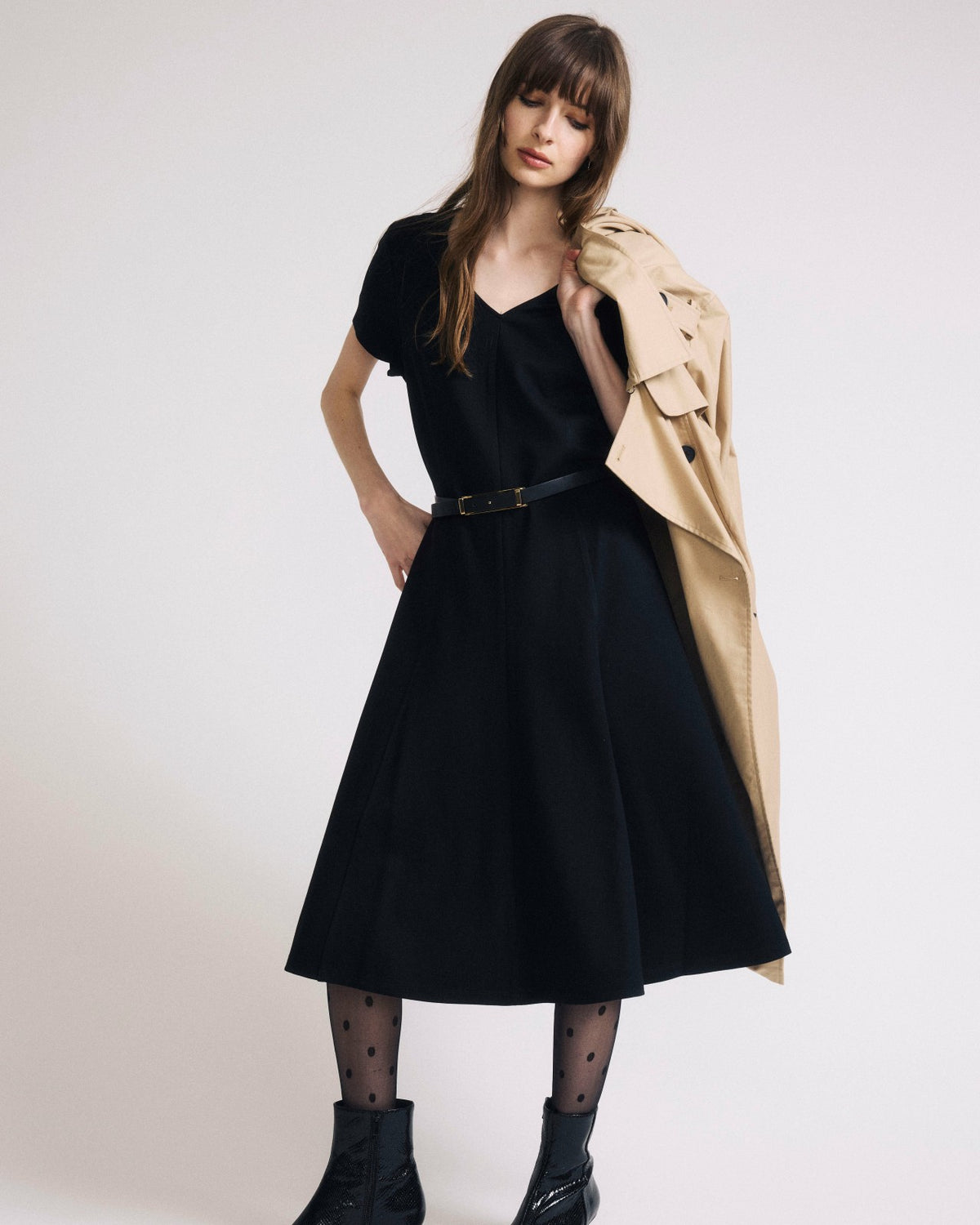 Lucinda Ponte Midi Dress - Black | Universal Standard