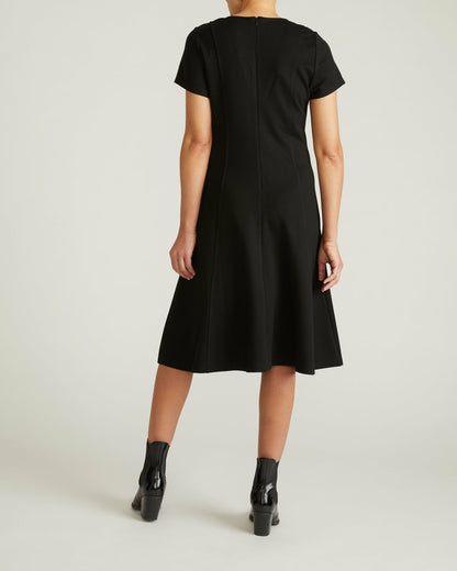 Lucinda Ponte Midi Dress - Black | Universal Standard