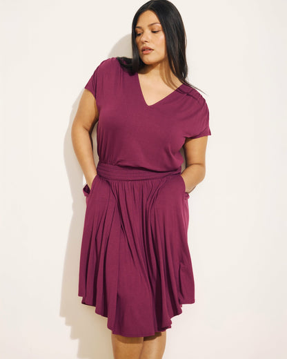 Minetta Liquid Jersey Dress - Rothko Purple | Universal Standard
